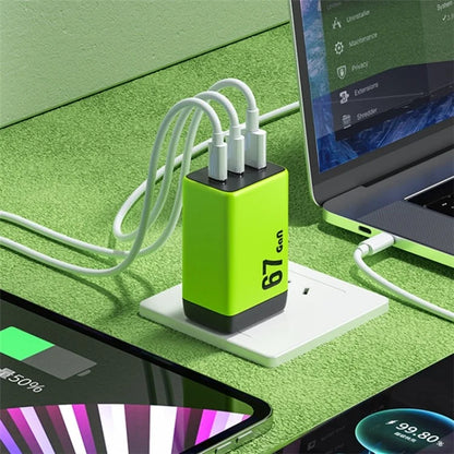 WEKOME WP-U157 67W GaN Charger Phone Fast Charging Adapter - EU Plug
