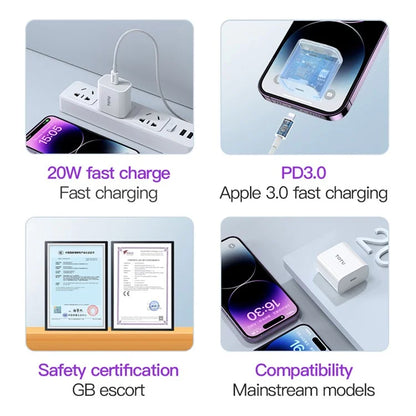 TOTU HC-1 20W Fast Charging Power Adapter Type-C Portable Wall Charger