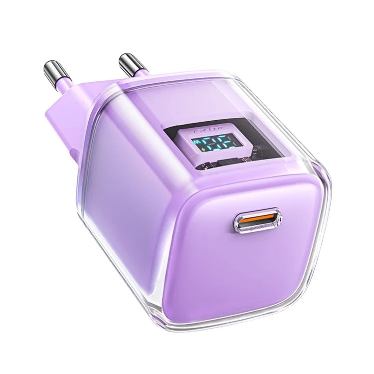 ACEFAST A5 Crystal Series PD 30W GaN Wall Charger Type-C Phone Fast Charge Adapter