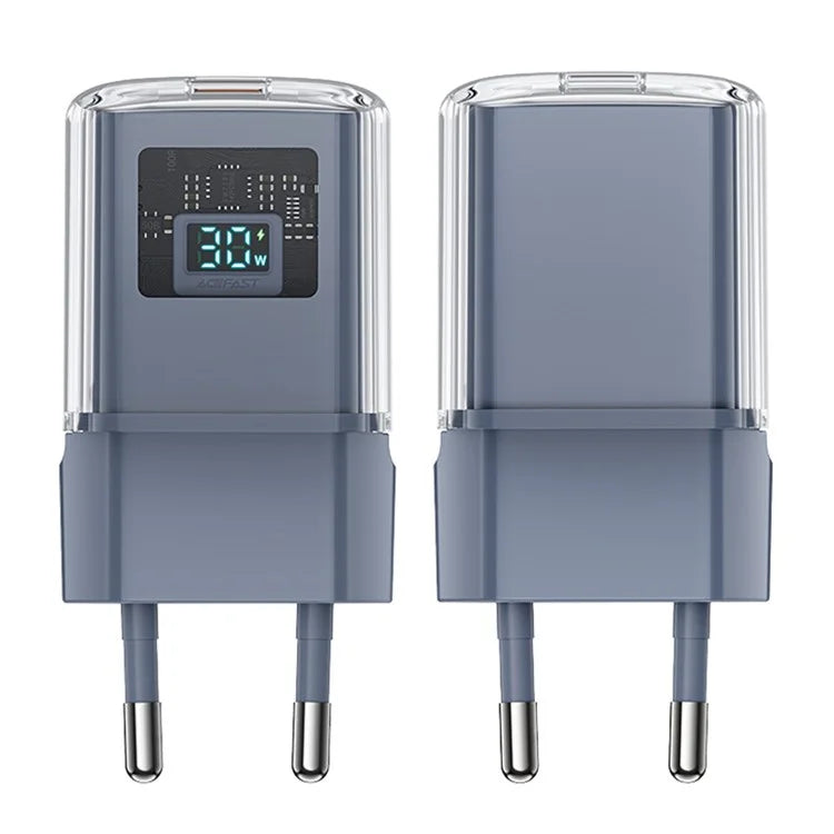 ACEFAST A5 Crystal Series PD 30W GaN Wall Charger Type-C Phone Fast Charge Adapter
