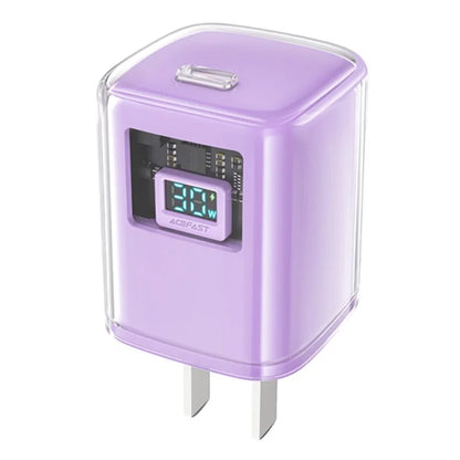 ACEFAST A5 Crystal Series PD 30W GaN Wall Charger Type-C Phone Fast Charge Adapter