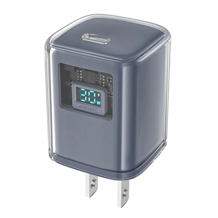 ACEFAST A5 Crystal Series PD 30W GaN Wall Charger Type-C Phone Fast Charge Adapter