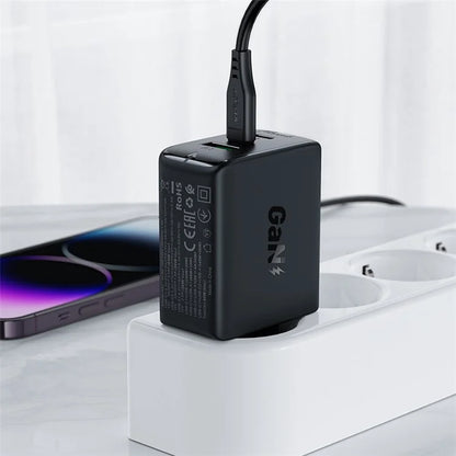ACEFAST A41 PD 65W GaN Wall Charger 2 Type-C + 1 USB-A Phone Charging Adapter, EU Plug