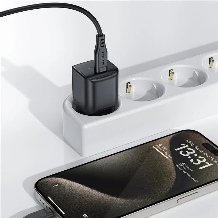 ACEFAST A73 Mini PD 20W GaN Charger Type-C Port Phone Fast Charging Adapter, EU Plug