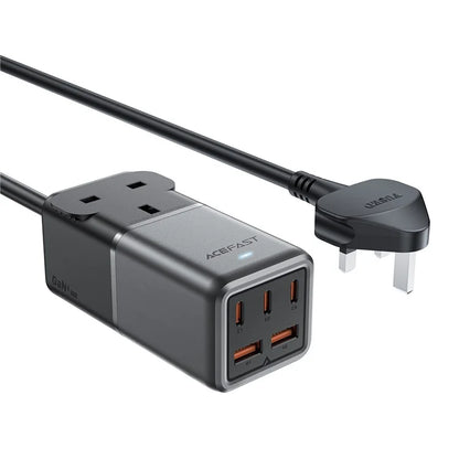 ACEFAST Z3 GaN Tech PD 75W 2 USB + 3 Type-C Ports Wall Charger Power Socket Charging Dock Station (UK Plug)