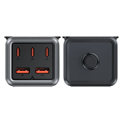 ACEFAST Z3 GaN Tech PD 75W 2 USB + 3 Type-C Ports Wall Charger Power Socket Charging Dock Station (UK Plug)