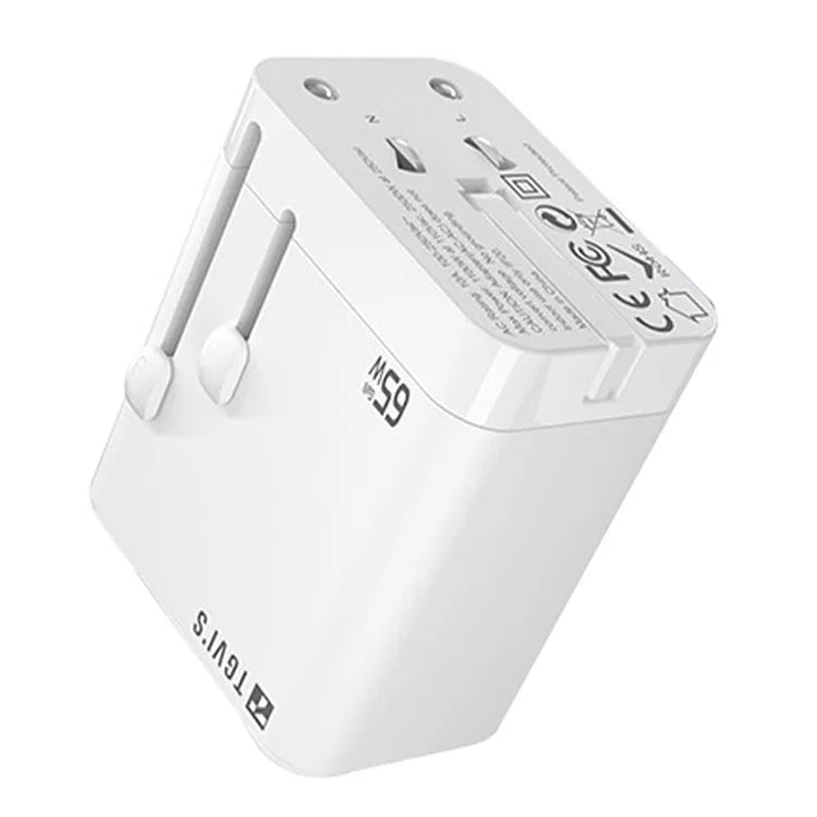 TGVIS Universal Series PD 65W Global Charger GaN Wall Charger Adapter