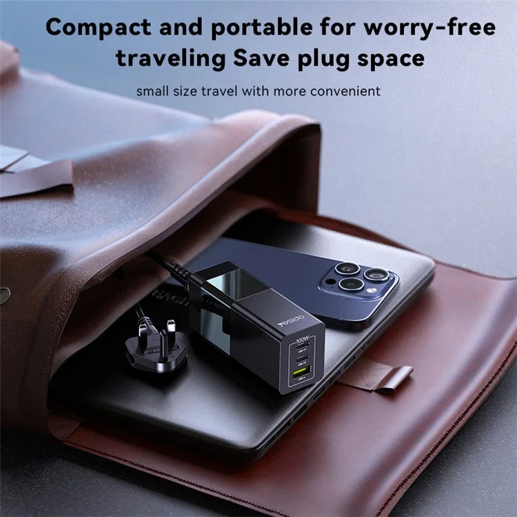 YESIDO YC58 GaN Desktop Charger USB+2 Type-C Charging Station