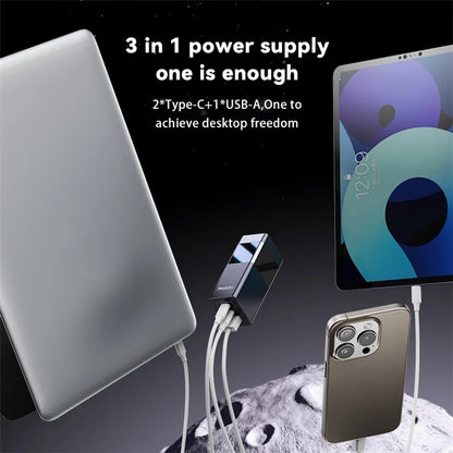 YESIDO YC77 GaN Desktop Charger USB+2 Type-C Charging Station