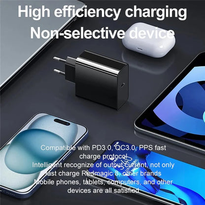 REDMAGIC Gan 80W USB-C Wall Charger Plug Fast Charging Adapter (EU Plug)