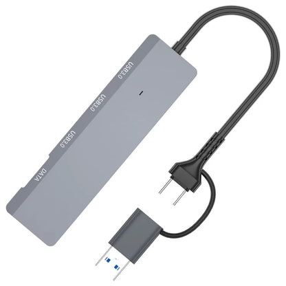 ADS-309D Type-C+USB Expansion Hub Adapter to 3xUSB 3.0+1xUSB-C 3.0 Data Port