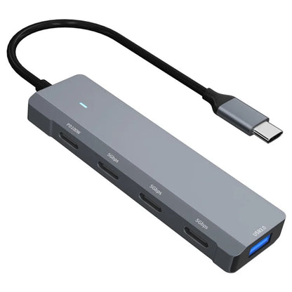ADS-311C 5-Port Hub Type-C Hub Adapter Support PD 100W Fast Charging Converter