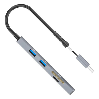 ADS-310D 2-in-1 Type-C + USB-A to 3x USB 3.0 Hub Splitter with SD / TF Card Slot