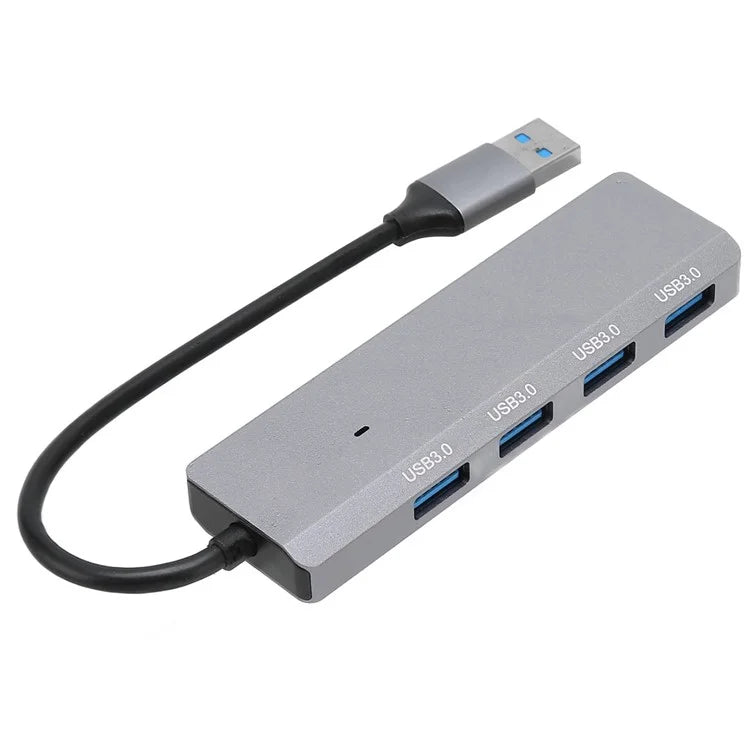 ADS-305A USB to 4 X USB3.0 Docking Station USB Hub Aluminum Alloy Adapter