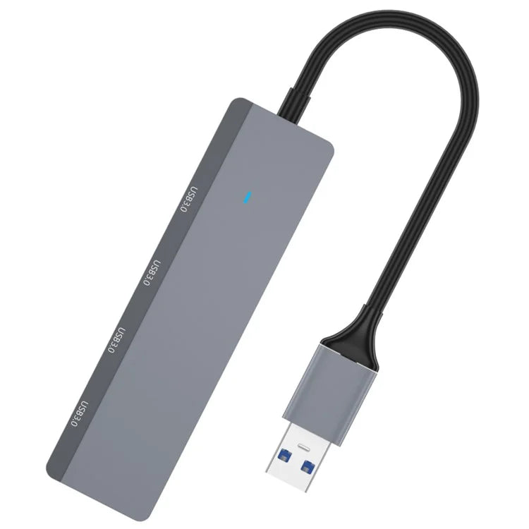 ADS-305A USB to 4 X USB3.0 Docking Station USB Hub Aluminum Alloy Adapter
