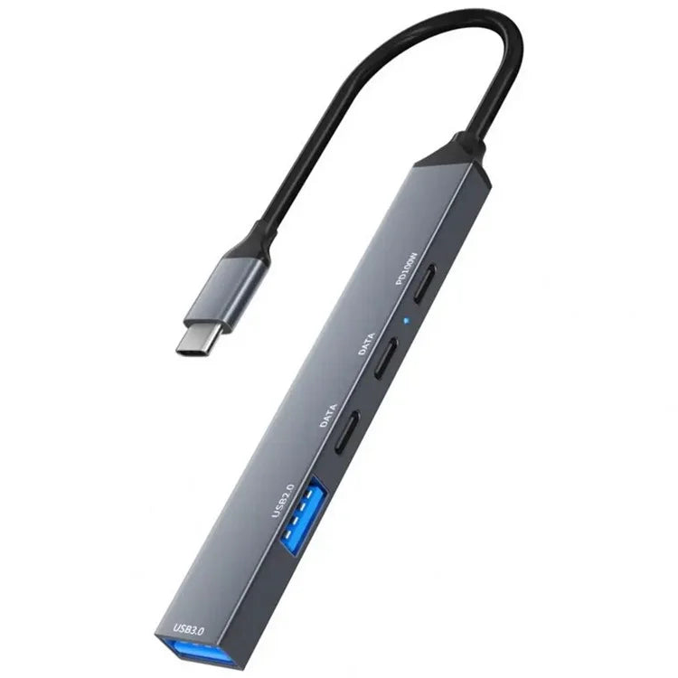 ADS-809 5-Port Type-C Expansion Hub USB 3.0 / 2.0 Converter Support PD 100W Fast Charging