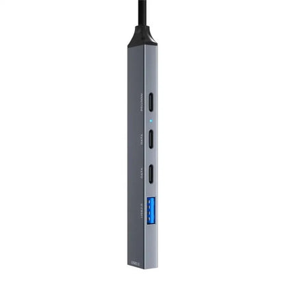 ADS-809 5-Port Type-C Expansion Hub USB 3.0 / 2.0 Converter Support PD 100W Fast Charging