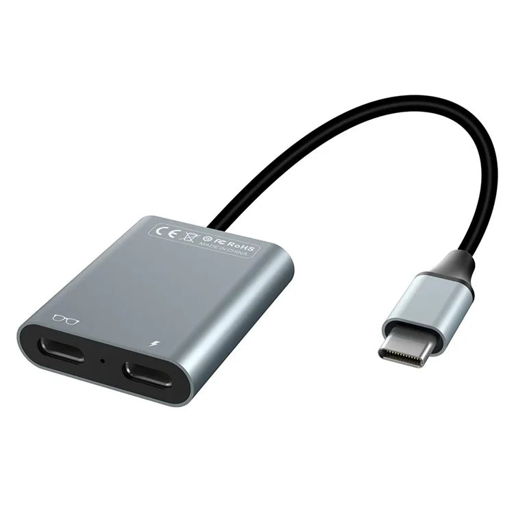 HC443 USB-C Hub PD100W Data Transfer Adapter for AR Glasses / Mobile Phone / Tablet
