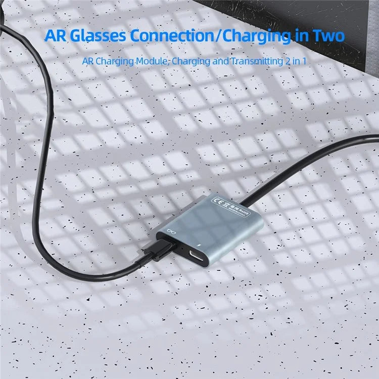 HC443 USB-C Hub PD100W Data Transfer Adapter for AR Glasses / Mobile Phone / Tablet