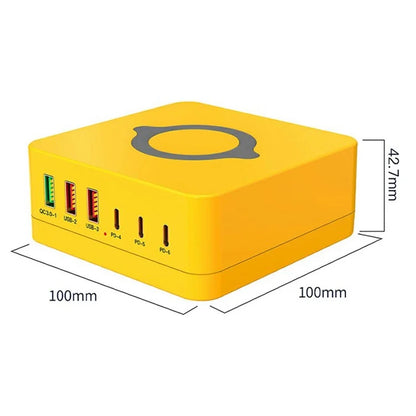 963L All in One 140W 6 Ports Charging Station with Wireless Charging for Phones / Tablet / Laptop