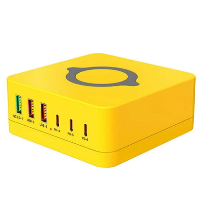 963L All in One 140W 6 Ports Charging Station with Wireless Charging for Phones / Tablet / Laptop