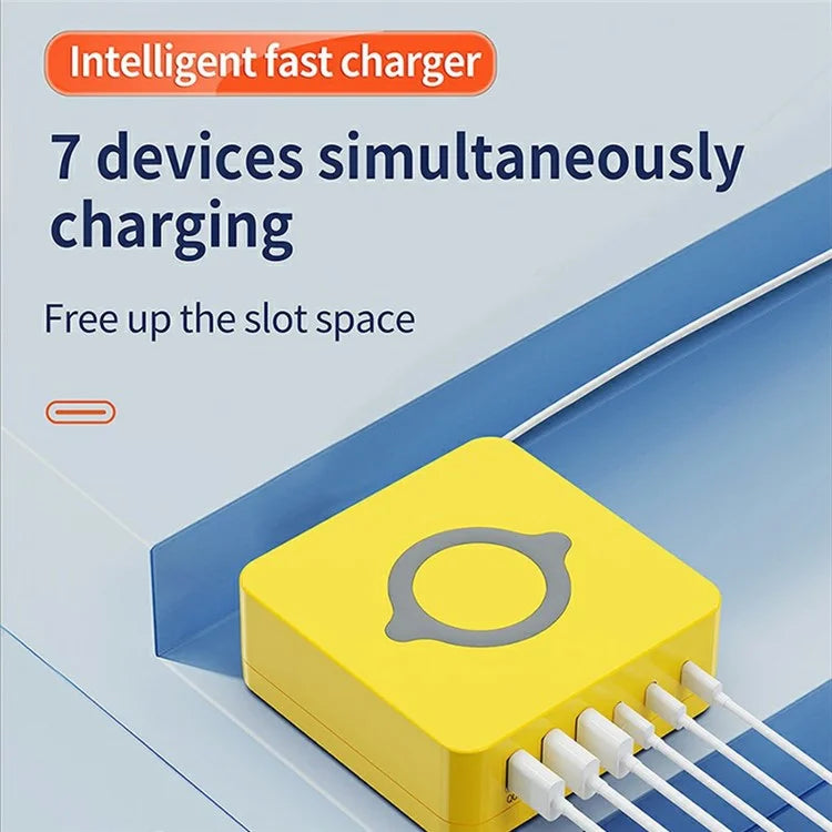 963L All in One 140W 6 Ports Charging Station with Wireless Charging for Phones / Tablet / Laptop
