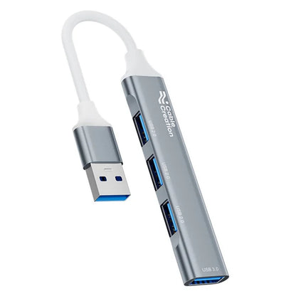 CABLECREATION 3xUSB2.0 + 1xUSB3.0 USB Hub Splitter Computer Laptop Phone Adapter