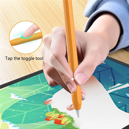 For Apple Pencil Pro Silicone Sleeve Color Splicing Stylus Pen Protective Skin Cover