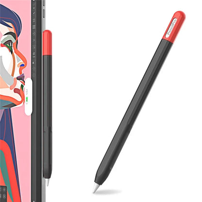 For Apple Pencil Pro Silicone Sleeve Color Splicing Stylus Pen Protective Skin Cover