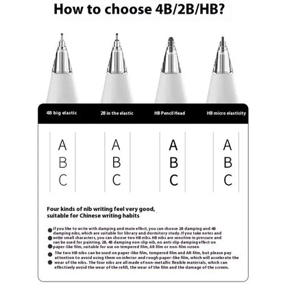 Clear Replacement Tip for Apple Pencil (2nd Generation) / (1st Generation) HB Transparent Stylus Nib