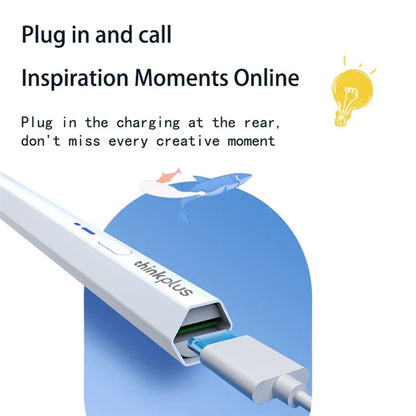 LENOVO Thinkplus BP18-BL Universal Stylus with Bluetooth Rechargeable Tablet Pen POM Tip Magnetic Pencil