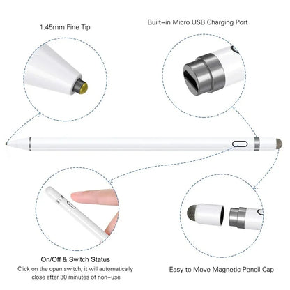 Lightweight Active Capacitive Stylus Pen for Cell Phone, Tablet Writing Drawing Pencil