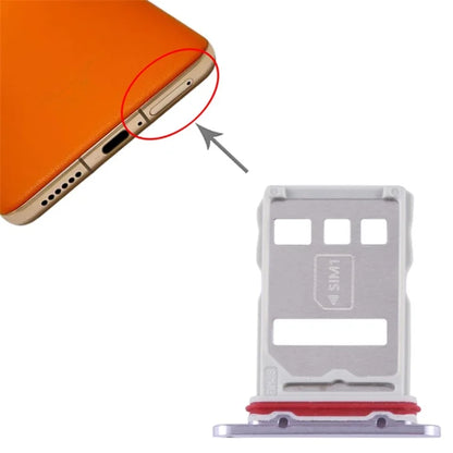 For Huawei Mate 50 4G SIM Card Tray Holder Replacement Part (without Logo)