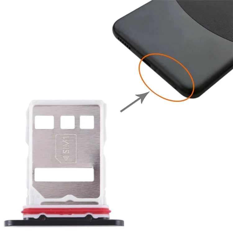 For Huawei Mate 60 SIM Card Tray Holder Replacement Part (without Logo)