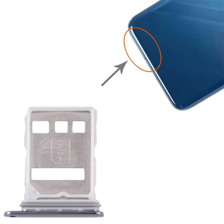For Huawei P60 / P60 Pro SIM Card Tray Holder Replacement Part (without Logo)
