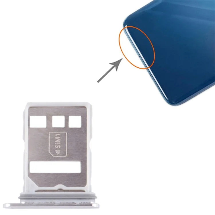 For Huawei P60 / P60 Pro SIM Card Tray Holder Replacement Part (without Logo)