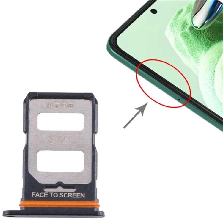 For Xiaomi Poco F5 5G Dual SIM Card Tray Holder Replacement Part (without Logo)
