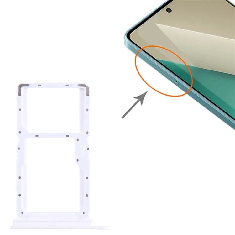 For Xiaomi Redmi Note 13 5G Dual SIM Card Tray Holder Replacement Part (without Logo)