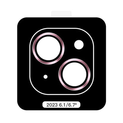 TOTU PG-1 For iPhone 15 / 15 Plus Lens Protector Metal Frame Tempered Glass Camera Lens Film