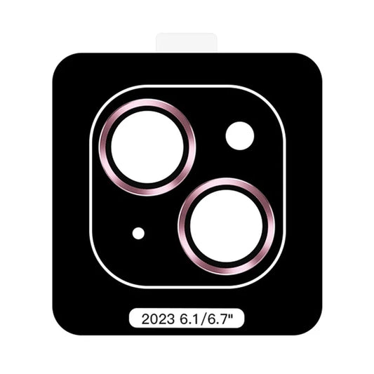 TOTU PG-1 For iPhone 15 / 15 Plus Lens Protector Metal Frame Tempered Glass Camera Lens Film