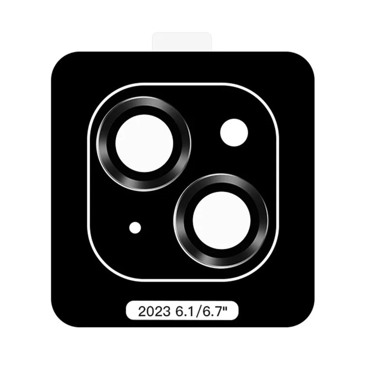 TOTU PG-1 For iPhone 15 / 15 Plus Lens Protector Metal Frame Tempered Glass Camera Lens Film