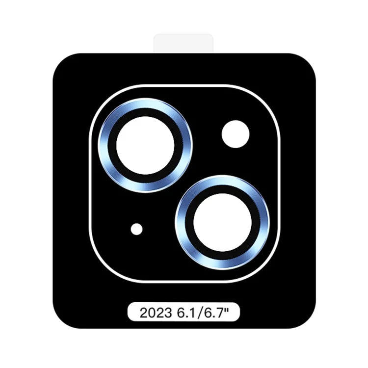 TOTU PG-1 For iPhone 15 / 15 Plus Lens Protector Metal Frame Tempered Glass Camera Lens Film