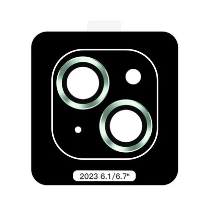 TOTU PG-1 For iPhone 15 / 15 Plus Lens Protector Metal Frame Tempered Glass Camera Lens Film