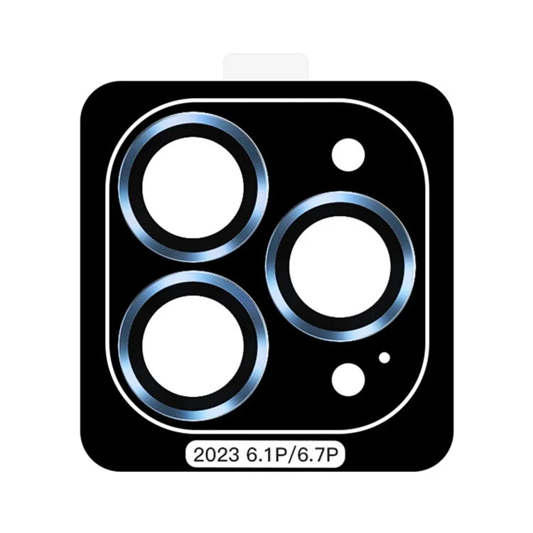 TOTU For iPhone 15 Pro / 15 Pro Max Lens Film Metal Frame Tempered Glass Anti-scratch Lens Protector