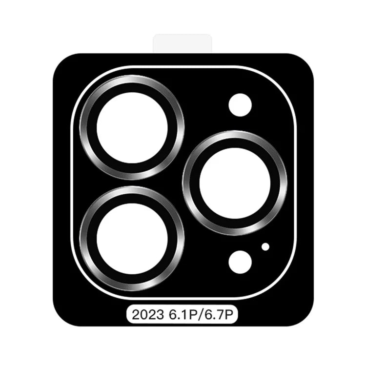 TOTU For iPhone 15 Pro / 15 Pro Max Lens Film Metal Frame Tempered Glass Anti-scratch Lens Protector