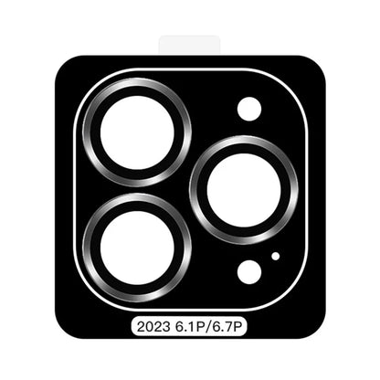 TOTU For iPhone 15 Pro / 15 Pro Max Lens Film Metal Frame Tempered Glass Anti-scratch Lens Protector