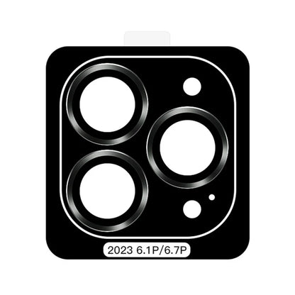 TOTU For iPhone 15 Pro / 15 Pro Max Lens Film Metal Frame Tempered Glass Anti-scratch Lens Protector