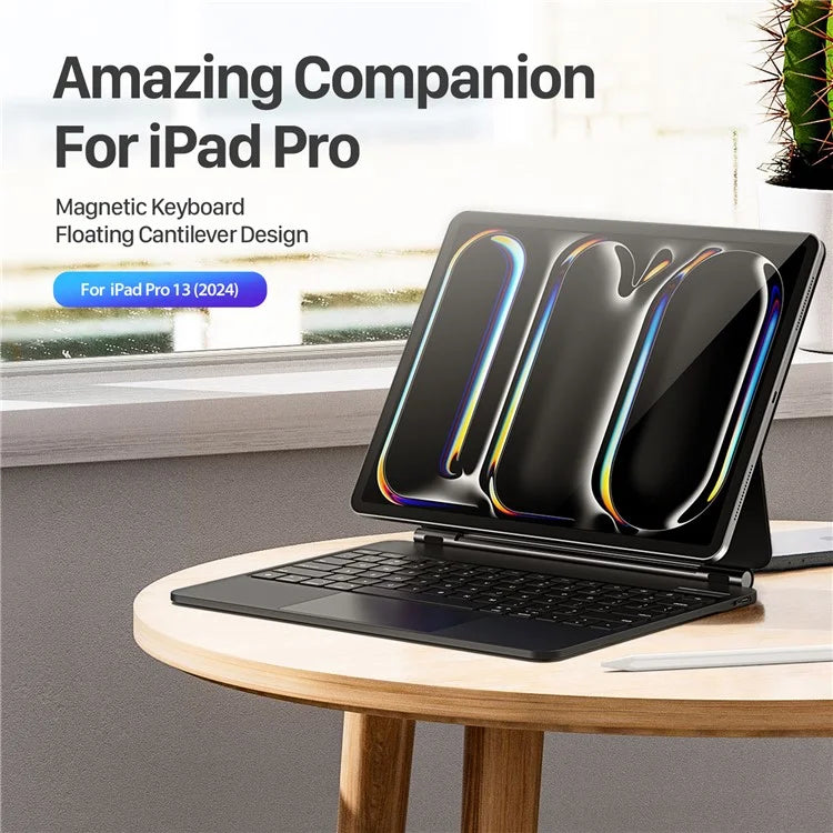 DUX DUCIS For iPad Pro 13 (2024) Case Trackpad Magnetic Bluetooth Keyboard Leather Tablet Cover