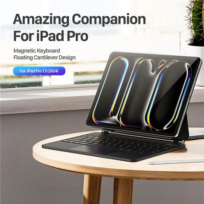 DUX DUCIS For iPad Pro 13 (2024) Case Trackpad Magnetic Bluetooth Keyboard Leather Tablet Cover