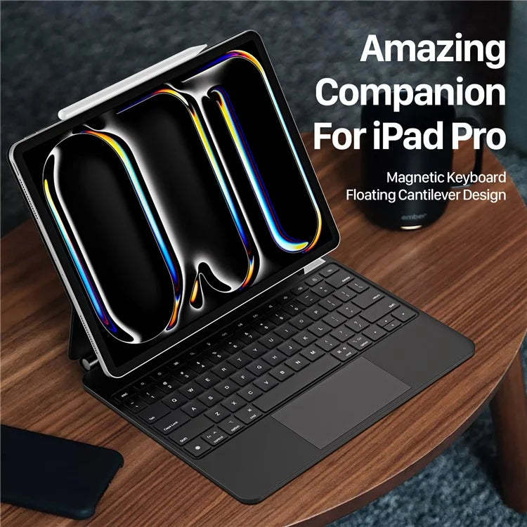 DUX DUCIS For iPad Pro 13 (2024) Case Trackpad Magnetic Bluetooth Keyboard Leather Tablet Cover